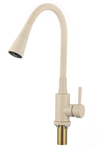 Смеситель для кухни Savol S-3002YM на мойку бежевый