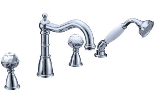 Смеситель Boheme Brilante 393 на борт ванны хром