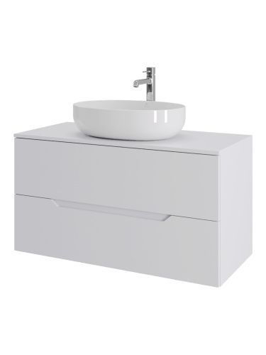 Тумба с раковиной Orange Line Li-100TuwMDF+B05-520W 101х46х68