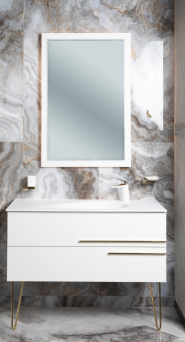 Тумба под раковину Armadi Art NeoArt 831-110-WH-D 100х52х50 подвесная цвет белый