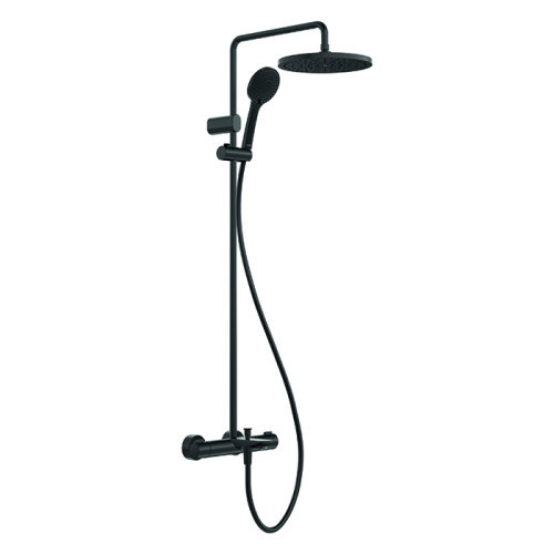 Душевая стойка Duravit Wave WA5280008C46 настенная черный матовый