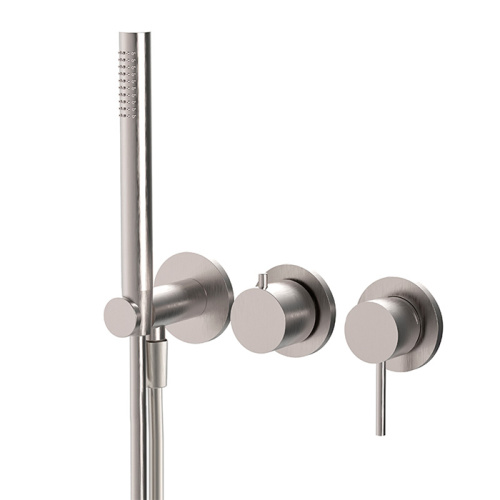 Смеситель для душа Fima Carlo Frattini Spillo Steel F3049WX8SINOX встраиваемый в стену хром без термостата