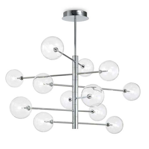 Люстра на штанге Ideal lux Equinoxe (Екуиноксе) Equinoxe SP12 Cromo