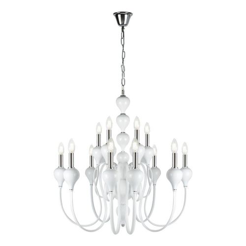 Люстра подвесная iLamp Lady (Лады) 88003-8+4 WH