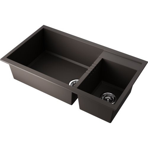 Кухонная мойка Omoikiri Tedori 86-2-LB 4997242 86х50 цвет коричневый