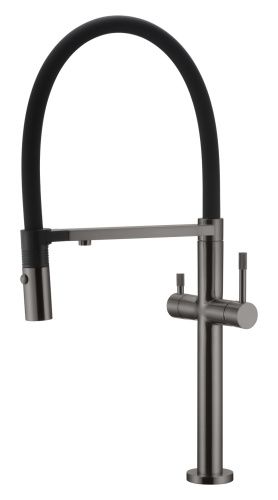 Смеситель для кухни Boheme Uno 115-GM на мойку серый