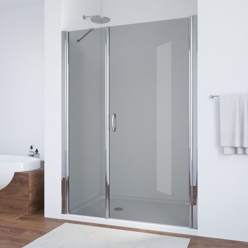 Душевая дверь Vegas-Glass EP-F-2 EP-F-2 175 08 07 R 175х189 стекло тонированное профиль хром глянцевый