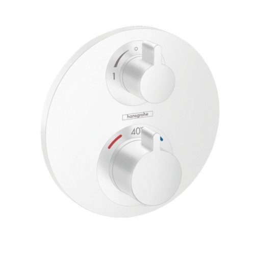 Смеситель Hansgrohe 15758700 настенный встраиваемый белый матовый