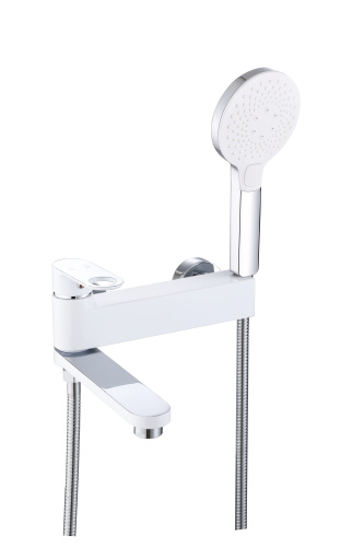 Смеситель для ванны D-Lin D181377-C настенный хром/белый