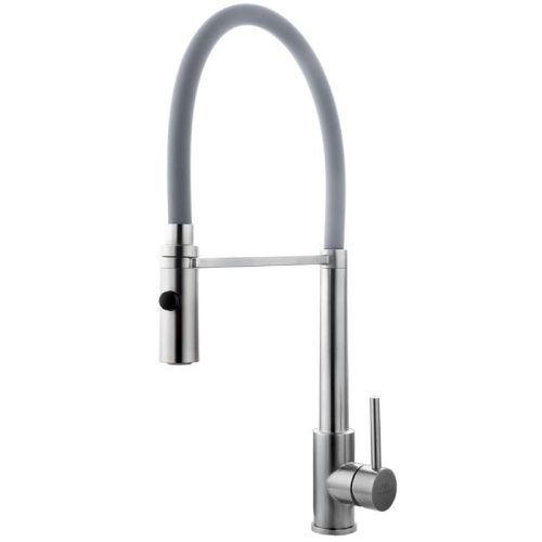 Смеситель для кухни Fashun A54111-12 на мойку серый/сатин