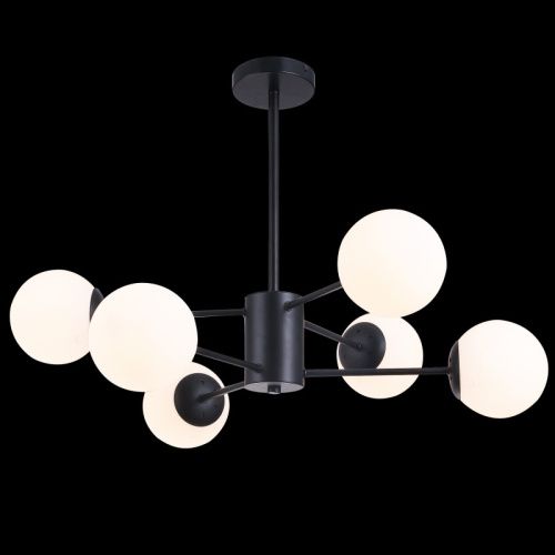 Люстра на штанге Natali Kovaltseva Alto (Алто) ALTO 75141/6C BLACK