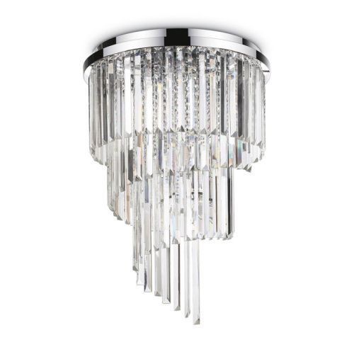 Люстра потолочная Ideal lux Carlton (Царлтон) Carlton PL12 Cromo