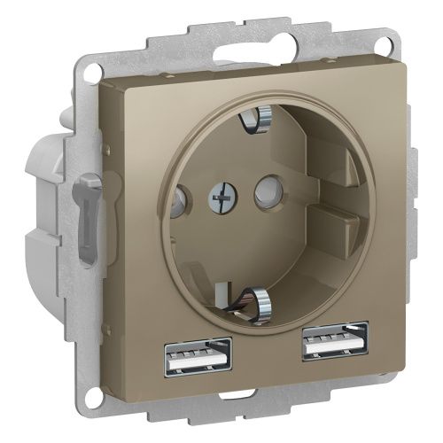 Розетка Systeme Electric AtlasDesign (АтласДесигн) ATN000530