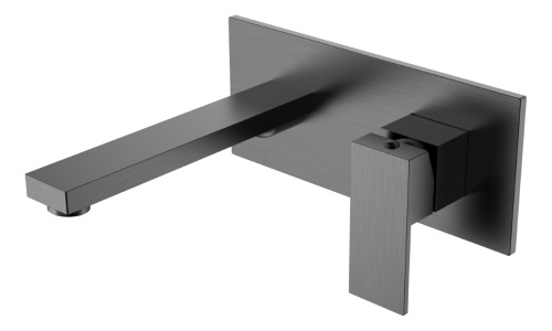 Смеситель Boheme Qubic 475-GM встраиваемый графит