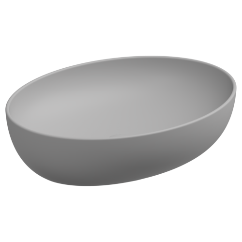 Раковина GSG Ceramic Design Easy 55см EALAVOV55033 накладная цвет серый
