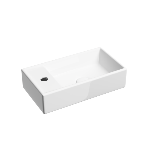 Раковина из сантехнического фарфора Ceramica Nova ELEMENT 42 см CN6051R подвесная цвет белый