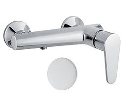 Смеситель для ванны и душа Fiore 88BB5540 настенный белый