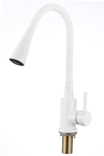 Смеситель для кухни Savol S-3002WM на мойку белый