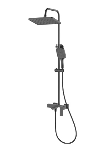 Душевая стойка Rush Thira TR3635-50Grey настенная цвет графит