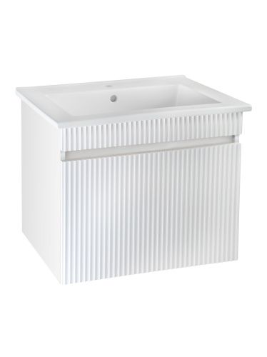 Тумба под раковину Runo Модена 00-00002199 60х50 подвесная цвет белый