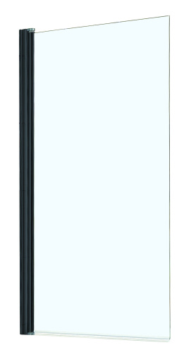 Душевая шторка на ванну Azario Merrit AZ-NF6211-1 800 BLACK 80x140 стекло прозрачное профиль черный