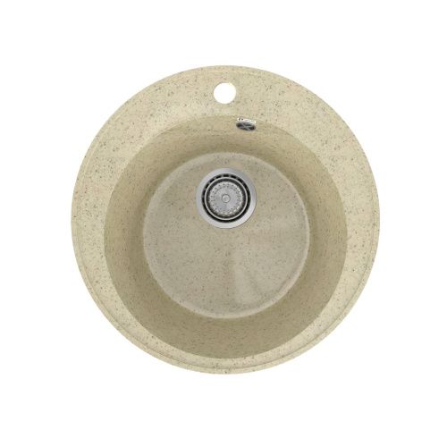 Кухонная мойка Practik PR-475 PR-M-475-002 48х48 цвет бежевый поверхность глянцевая