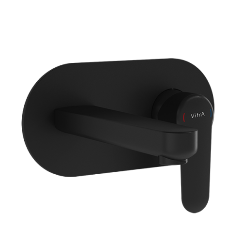 Смеситель Vitra Root Round A4272136EXP встраиваемый в стену черный матовый