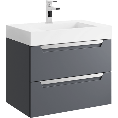 Тумба под раковину Aqwella Y CUB0107GR 70х45х51 подвесная цвет белый