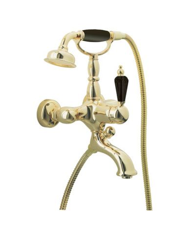 Смеситель Boheme Tradizionale Nero 253 настенный золото