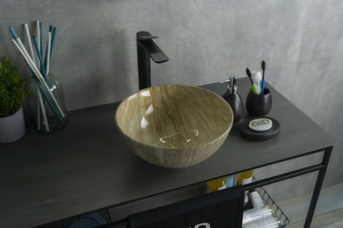 Раковина керамическая Gid Esfera 54436 32х32 накладная цвет многоцветный без отверстий под смеситель