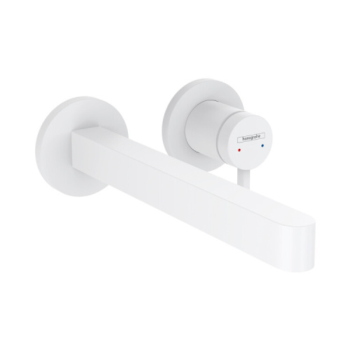 Смеситель Hansgrohe Finoris 76050700 настенный встраиваемый белый матовый без термостата