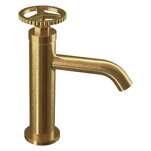 Смеситель Remer Chrono CH12BG на раковину брашированное золото