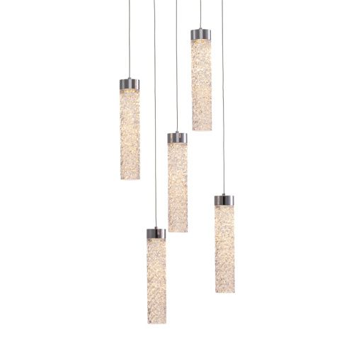 Светильник подвесной Delight Collection MD24030028-5A chrome/clear
