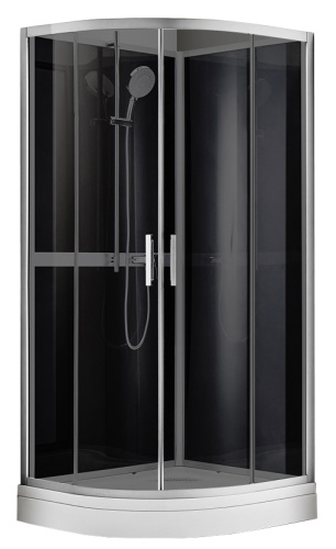 Душевая кабина Azario DENVER AZ-N10812 900 GREY 90х90 четверть круга без крыши