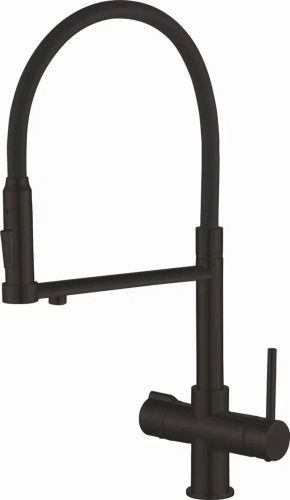 Смеситель для кухни Rose R758H на мойку черный
