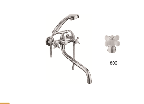 Смеситель для ванны D-Lin D146806-3 настенный хром
