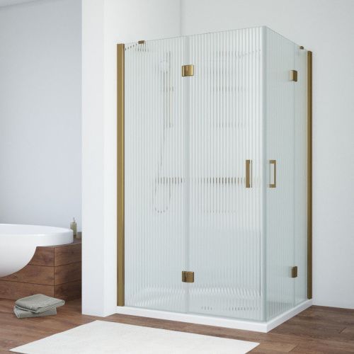 Душевой уголок Vegas-Glass AFA-F TUR+NOVO AFA-F TUR NOVO h1890 90*80 05 Moru L 90х80 стекло рифленое профиль бронза без поддона