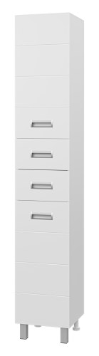 Шкаф-пенал Misty Селена П-Сел05038-01БкЛ 35х35х190 напольный цвет белый