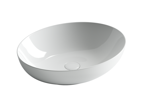 Раковина из сантехнического фарфора Ceramica Nova ELEMENT 52 см CN6017 накладная цвет белый