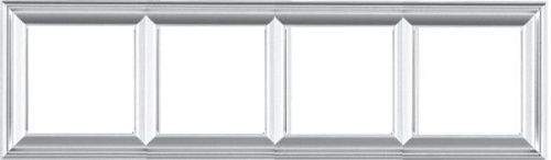Рамка четырехместная Jung Eco Profi Deco (Ецо Профи Децо) EPD484AL