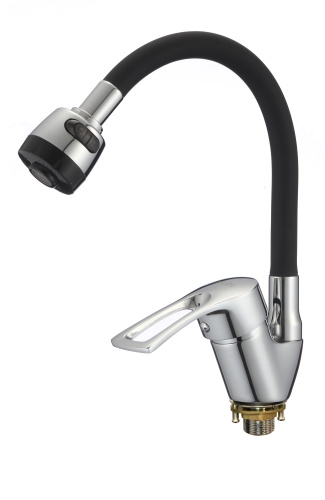 Смеситель для кухни D-Lin D150422-1T на мойку черный