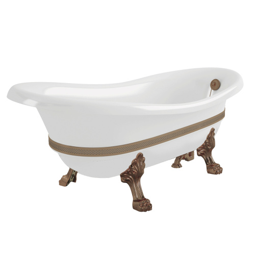Ванна из искусственного мрамора Migliore BELLA DECOR 26989 170х80 отдельностоящая