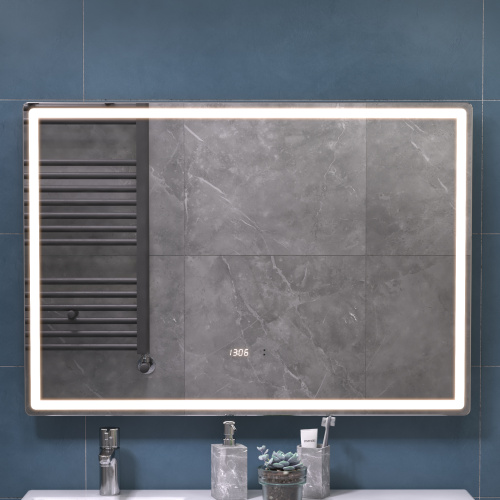 Зеркало с подсветкой VIGO Geometry Luxe 211 100х70 цвет золото