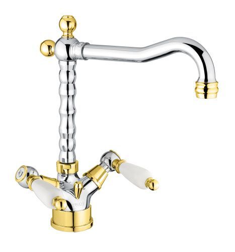 Смеситель Fiore 02CO0625 на раковину хром/золото