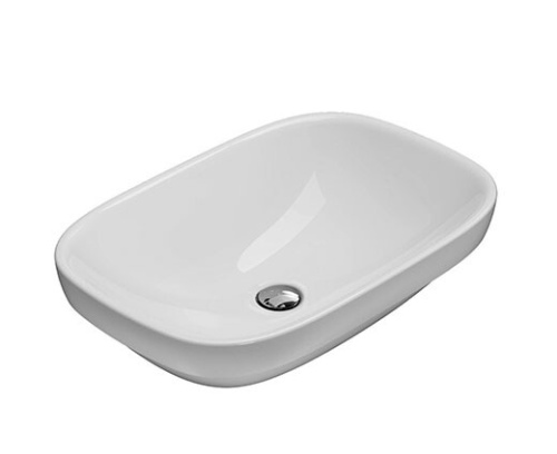Раковина Globo GENESIS 60 см GE042BI накладная цвет белый
