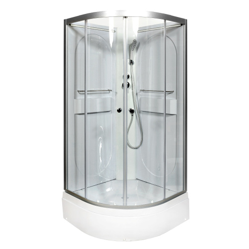 Душевая кабина AvaCan L510NLED 100х100 четверть круга