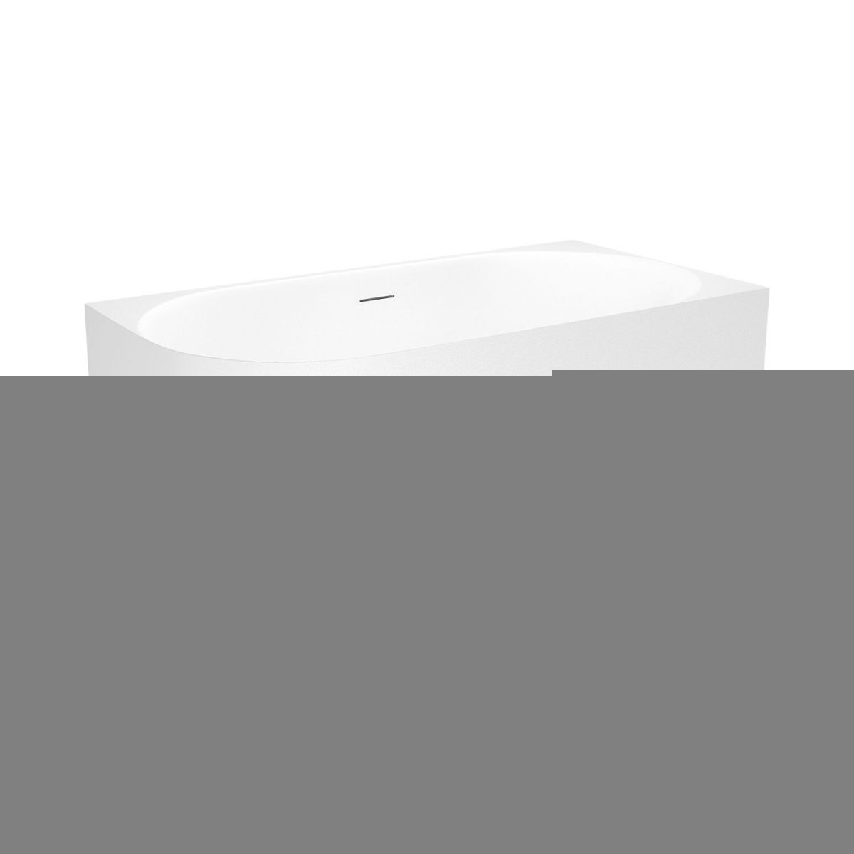 Ванна акриловая Wellsee Collaro Mini 288705000 140х70 пристенная асимметричная с ножками - фото 2