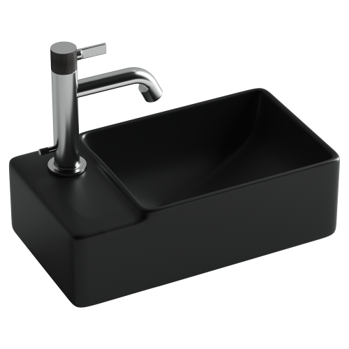 Раковина Ceramica Nova ELEMENT 40 см CN5046MB подвесная цвет черный матовый