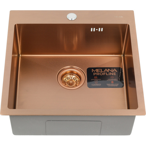 Кухонная мойка Melana ProfLine D5050HC бронза 50x50 цвет бронза