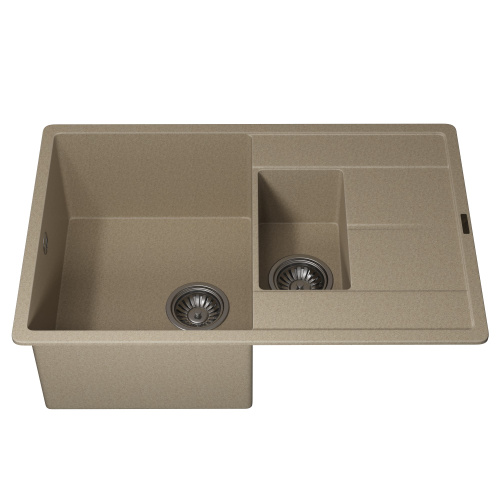 Кухонная мойка Uperwood Quartz Premium UPD-05 3910202117 78x51 цвет бежевый матовый